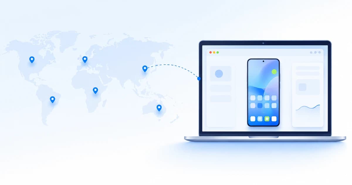 Android cloud phone controlled from a browser